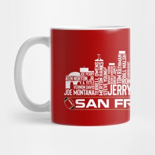 San Francisco Football Team All Time Legends, San Francisco City Skyline Mug